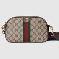 Gucci Small Ophidia Crossbody Bag In GG Supreme Canvas 752591 Beige/Brown