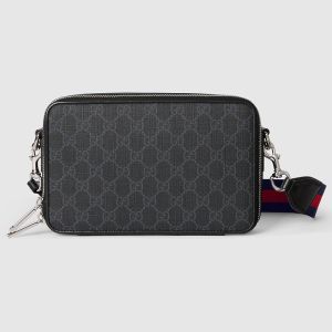 Gucci Mini Crossbody Bag In GG Supreme Canvas 792456 Black